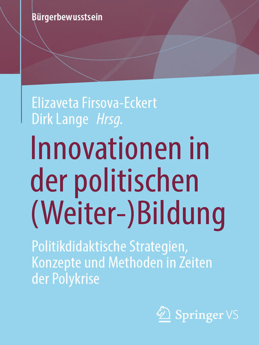 Title details for Innovationen in der politischen (Weiter-)Bildung by Elizaveta Firsova-Eckert - Available